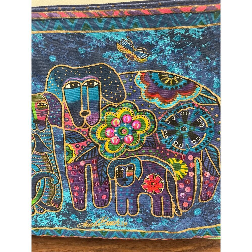 NWT Laurel Burch Blue Green Dog y2k - Picture 4 of 12